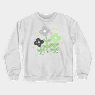 Agender Pride Flowers Crewneck Sweatshirt